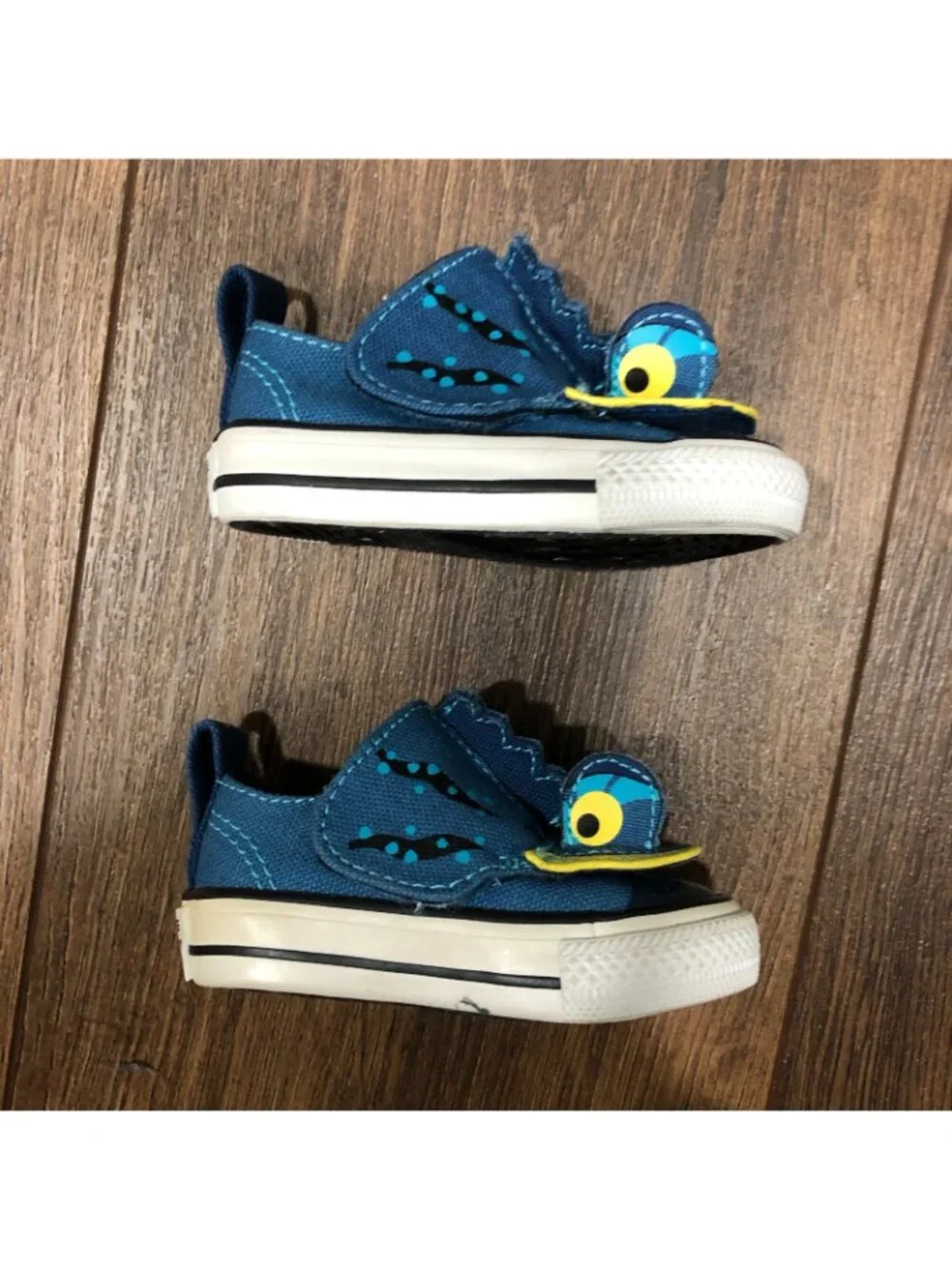 Converse Infant Baby Kids Unisex Iguana Lizard Dinosaur Shoes Sz 2 | 11cm